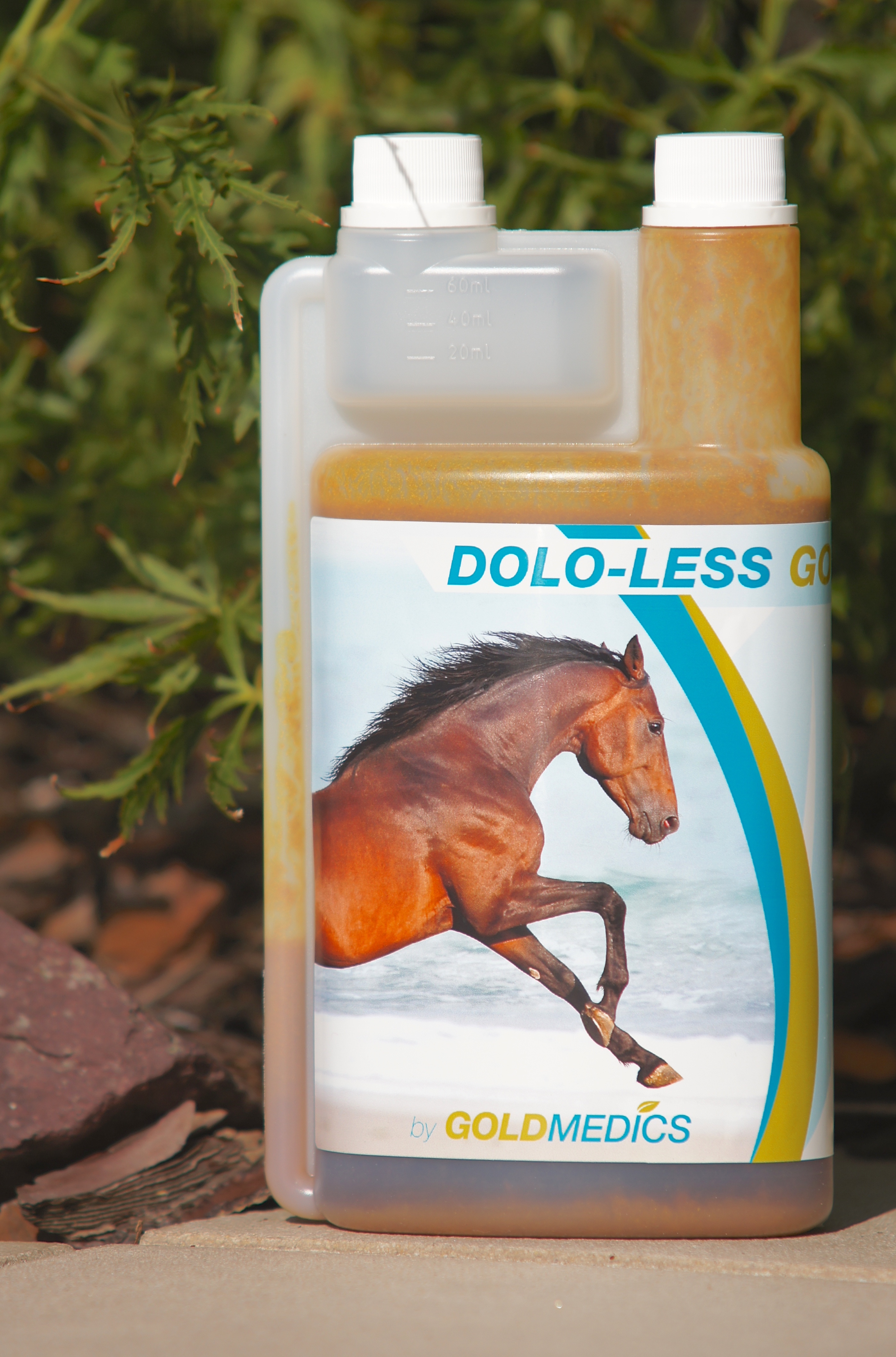 Réduire l'inflammation et la douleur chez le cheval:       DOLO-LESS GOLD